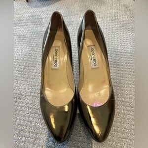 Jimmy Choo Metallic Gold Heel